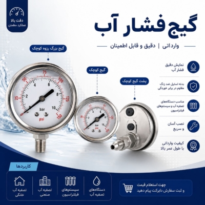گیج بزرگ رزوه کوچک وارداتی